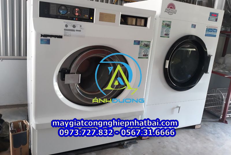Lắp đặt máy giặt công nghiệp cũ nhật bãi tại Văn Yên